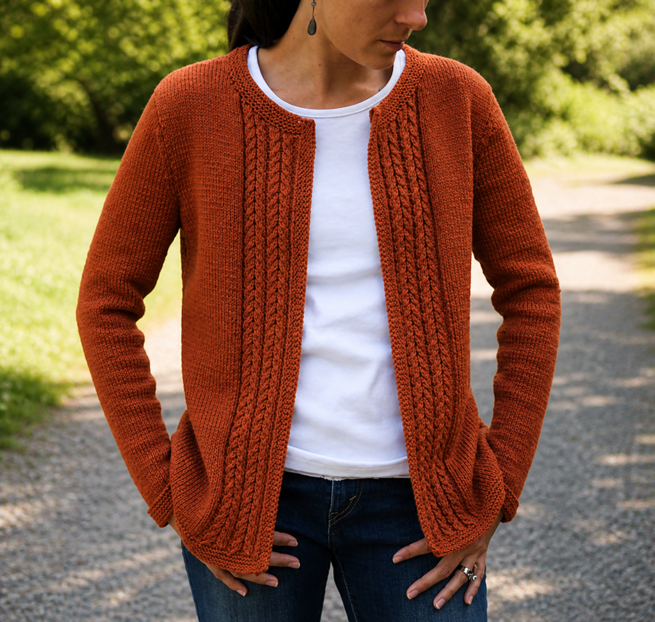 Casual Cardigan Knitting Pattern - PDF Digital Download