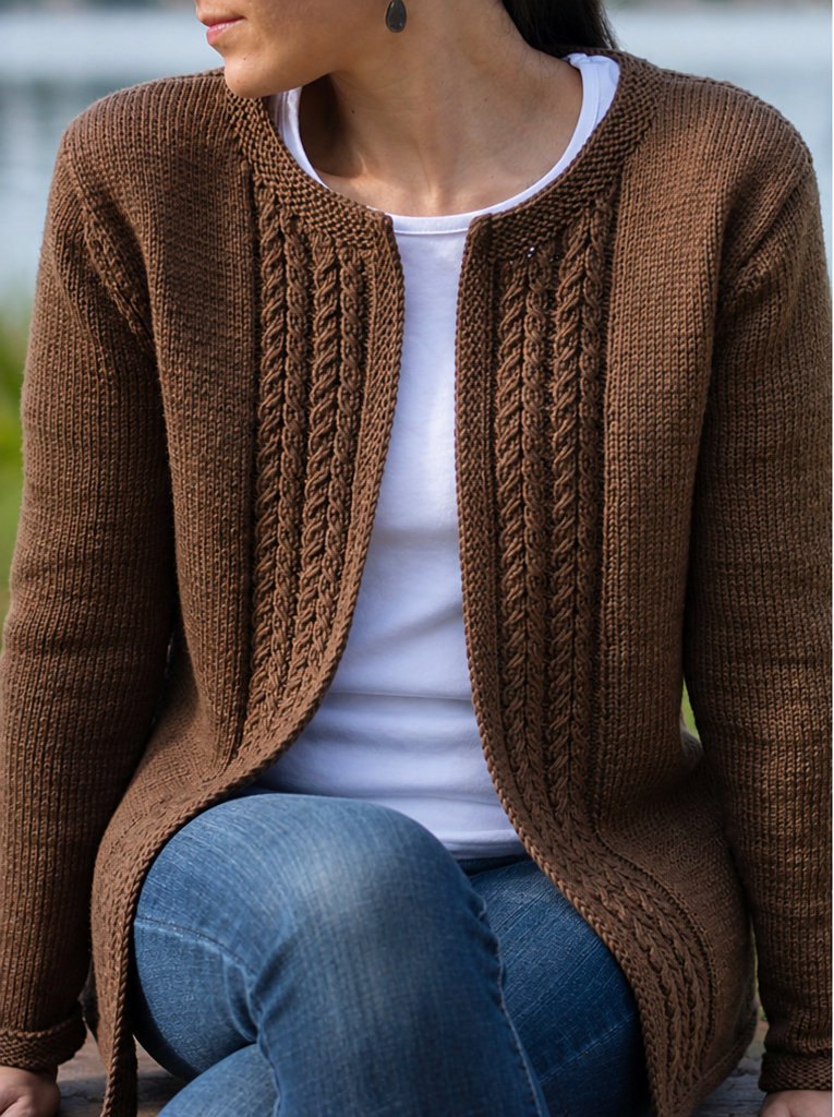 Casual Cardigan Knitting Pattern - PDF Digital Download