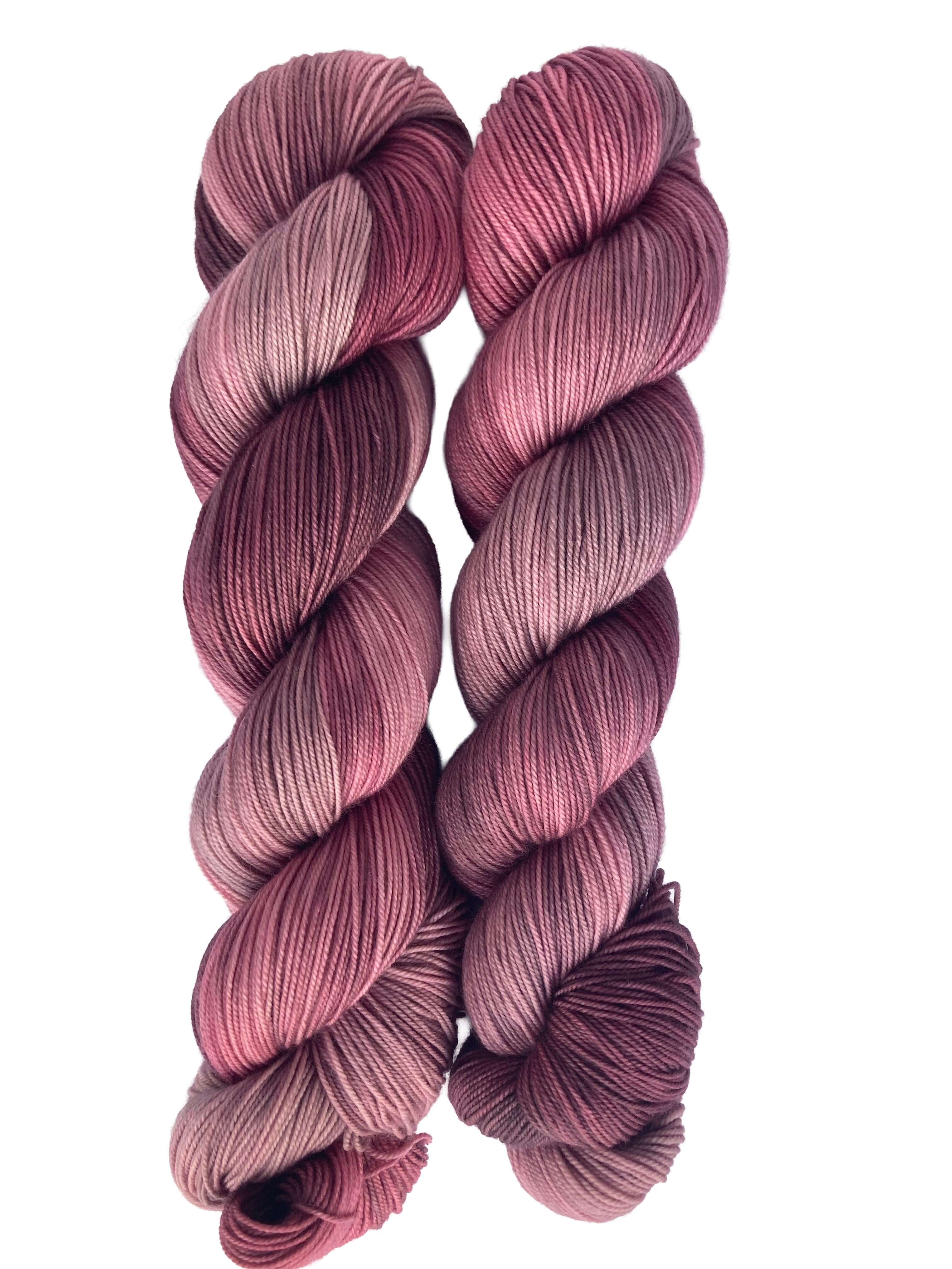 Clay Rose | Hand-Dyed Fingering Weight Yarn | 100% Superwash Merino Wool
