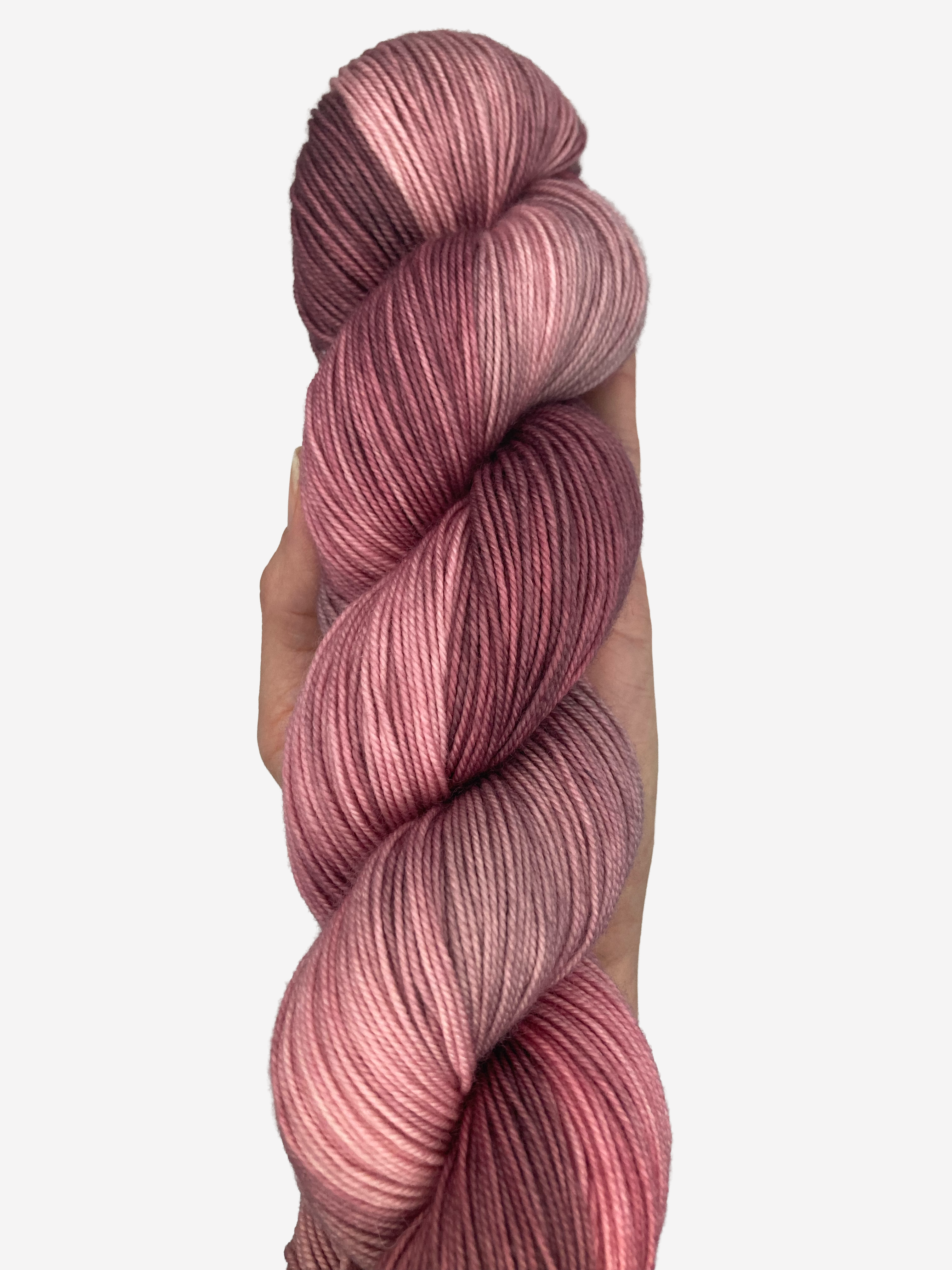 Clay Rose | Hand-Dyed Fingering Weight Yarn | 100% Superwash Merino Wool