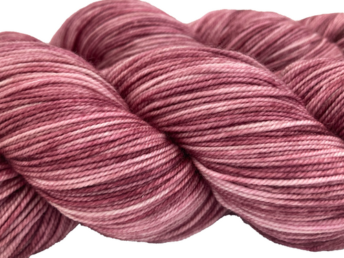 Hushed Blush | Hand-Dyed Fingering Weight Yarn | 100% Superwash Merino Wool