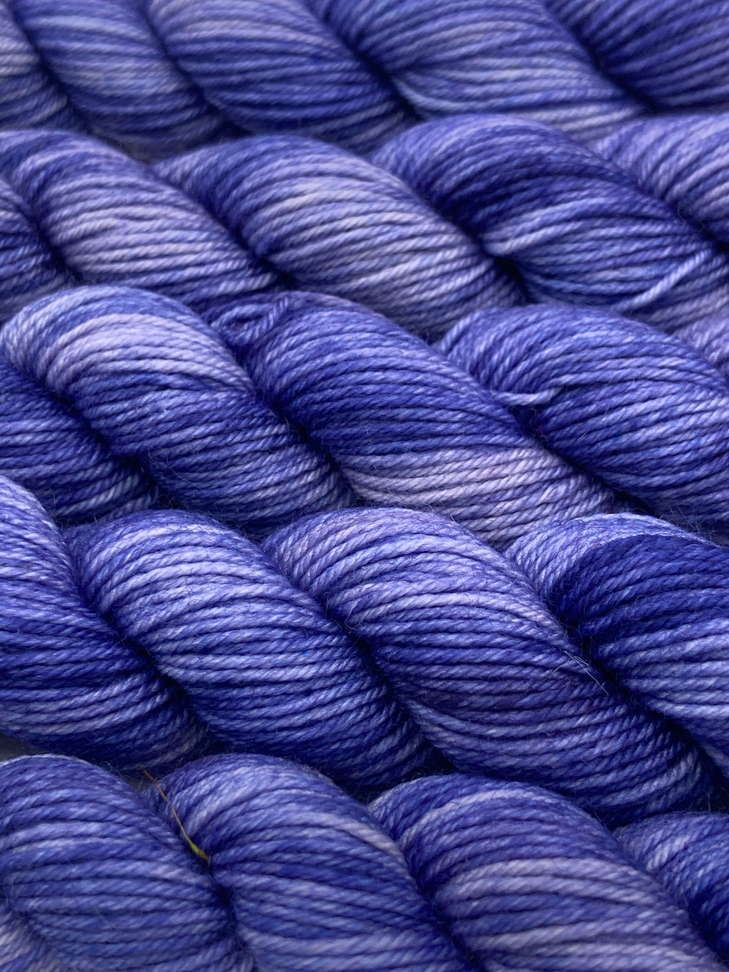 Indigo Sky Tonal Set – Hand Dyed Fingering Mini Skeins Blue Gradient