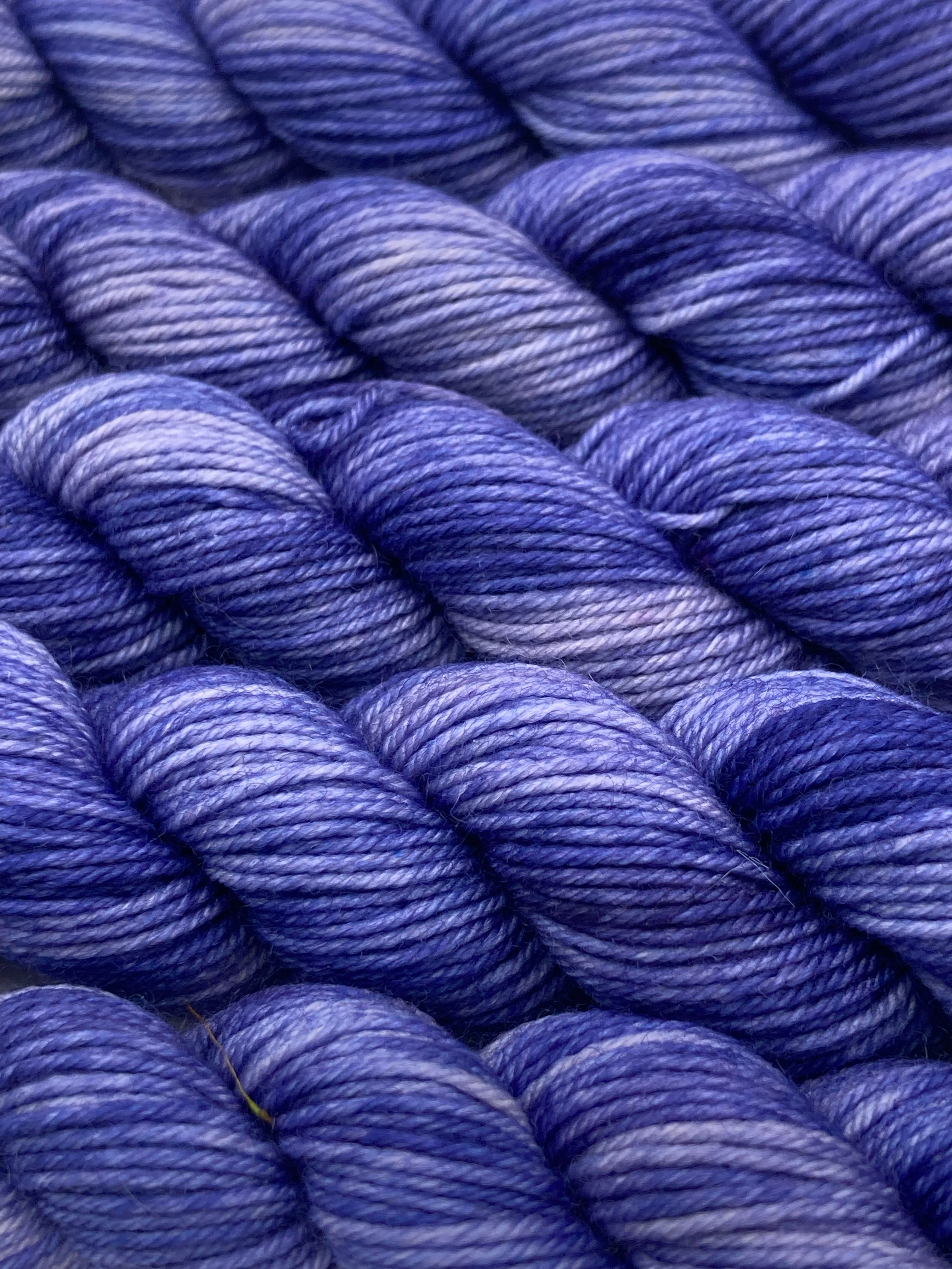 Indigo Sky Tonal Set – Hand Dyed Fingering Mini Skeins Blue Gradient