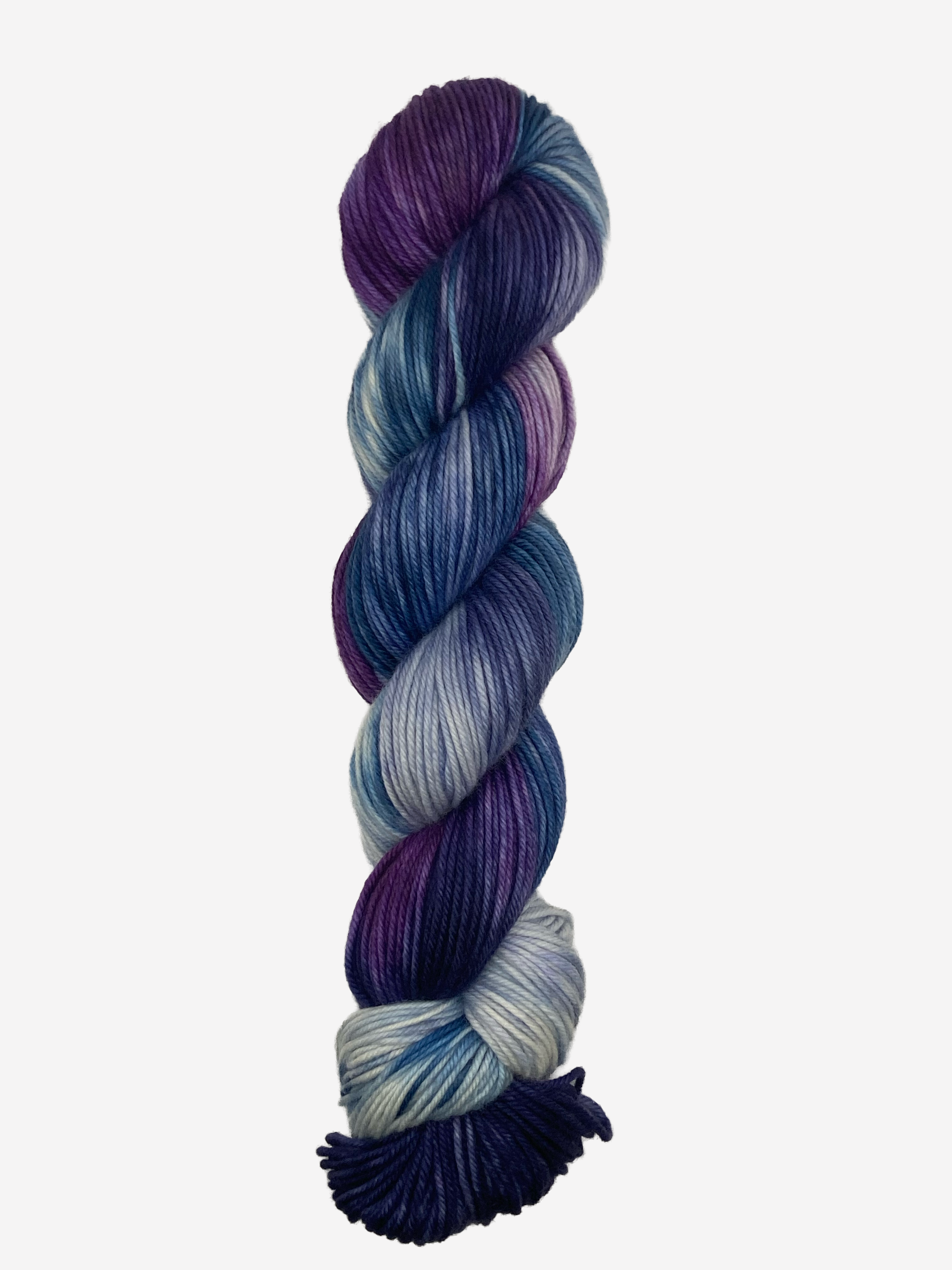 Violet Sky Hand-Dyed Yarn – Superwash Merino Wool | Fingering & DK Weight | Selah Wool Co.