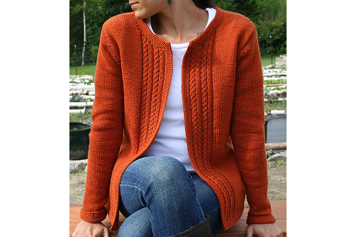Casual Cardigan Knitting Pattern - PDF Digital Download