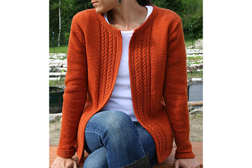 Casual Cardigan Knitting Pattern - PDF Digital Download